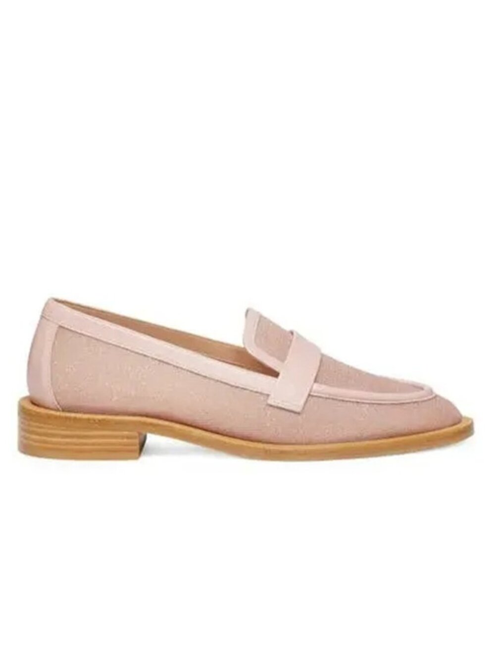 $550 STUART WEITZMAN palmer glitter mesh loafer VAMP SLIP ON PINK 9 (PD17)
